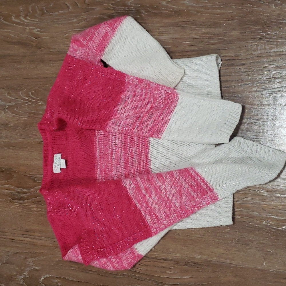 (4) The Children's Place Color Block Cardigan Classic Complimentary Knit Cozy
